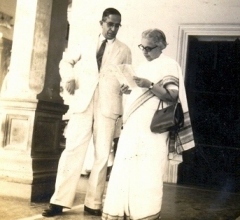 With Vijay Lakshmi Pandit